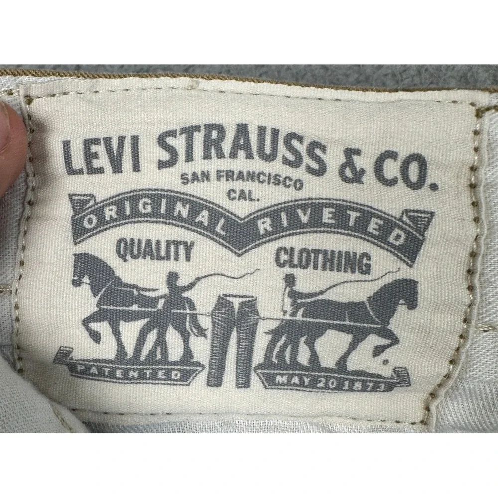 Levis Shorts Mens 38 Tan Cargo Utility Workwear Casual Outdoor Flat Front Pocket